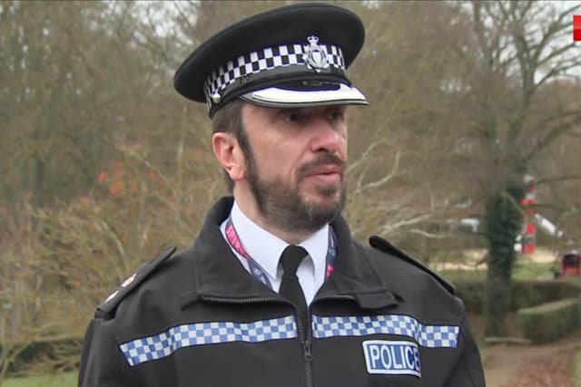 <p>Chief Superintendant Dave Buckley addressed the media</p>