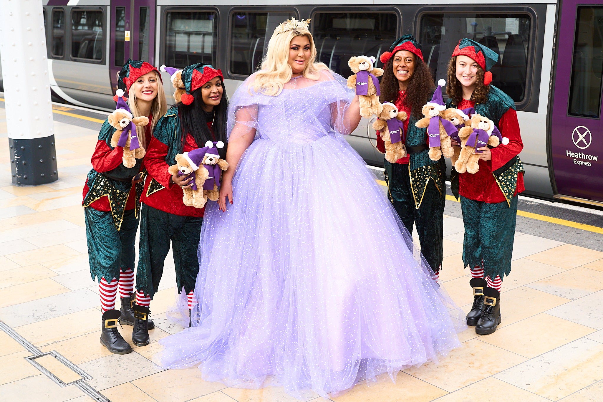 Gemma lit up the platform in a dazzling Fairy Godmother gown