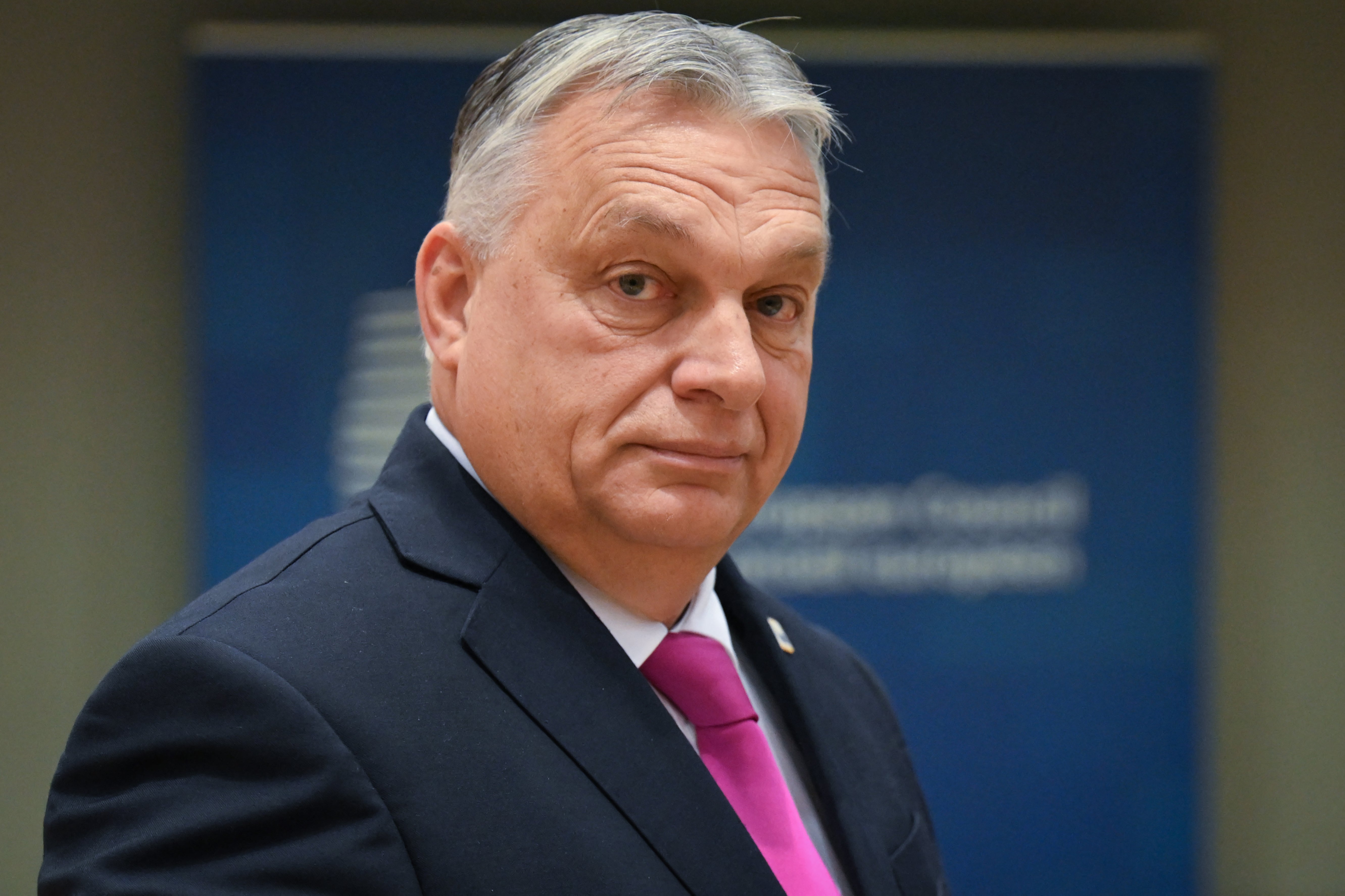 Orban at the EU summit in Brussels on Thursday