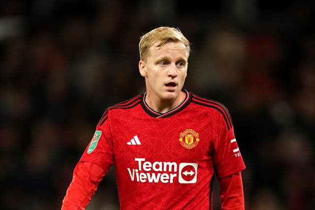<p>Donny Van De Beek has made only two appearances for Manchester United this term (Martin Rickett/PA)</p>