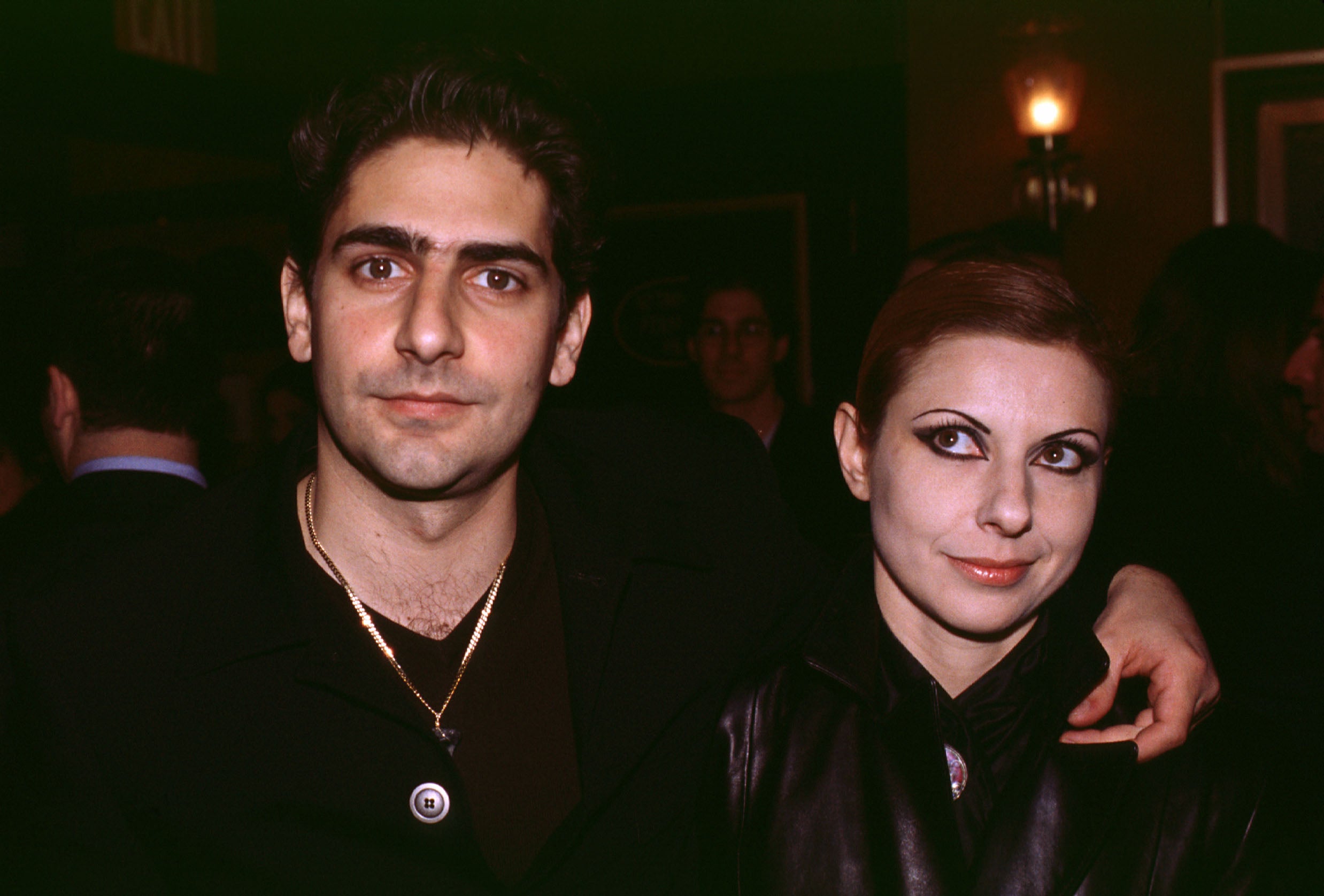 Michael and Victoria Imperioli at the premiere of ‘The Sopranos’ at the Ziegfeld Theater in New York on 5 January 2000