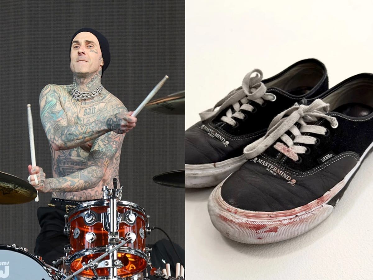Travis Barker called &lsquo;gross&rsquo; for selling his blood-stained sneakers
