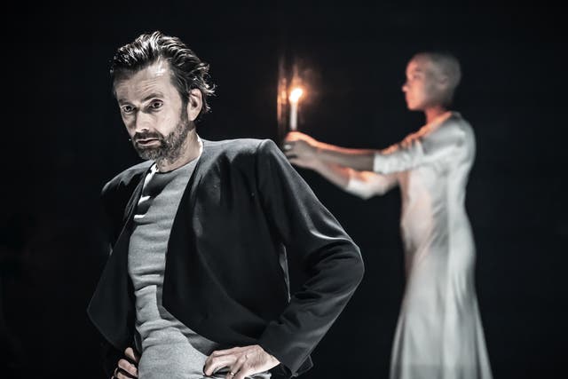 <p>David Tennant as Macbeth with Cush Jumbo as Lady Macbeth </p>