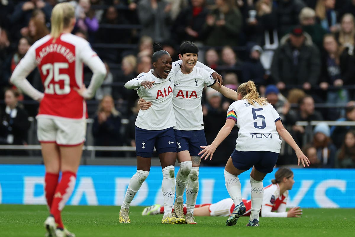 Tottenham stun Arsenal for historic WSL derby win