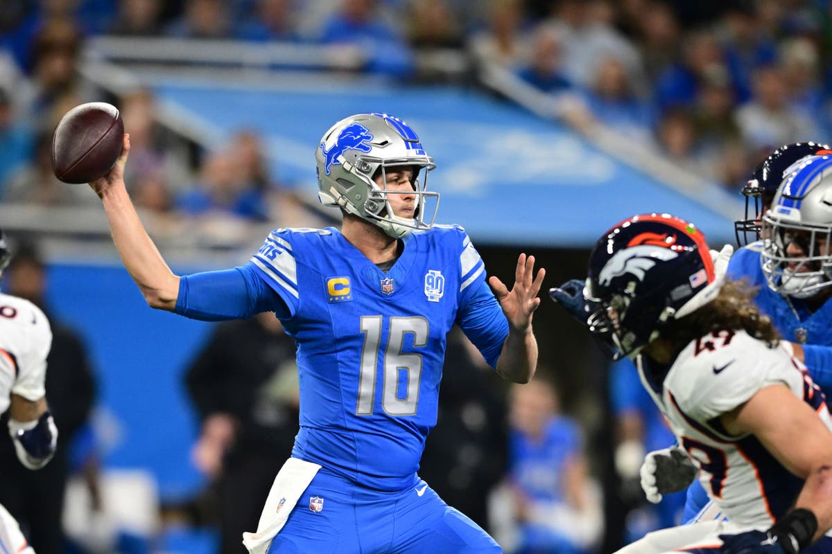 Jared Goff throws Detroit Lions to brink of ending seven-year play-off wait