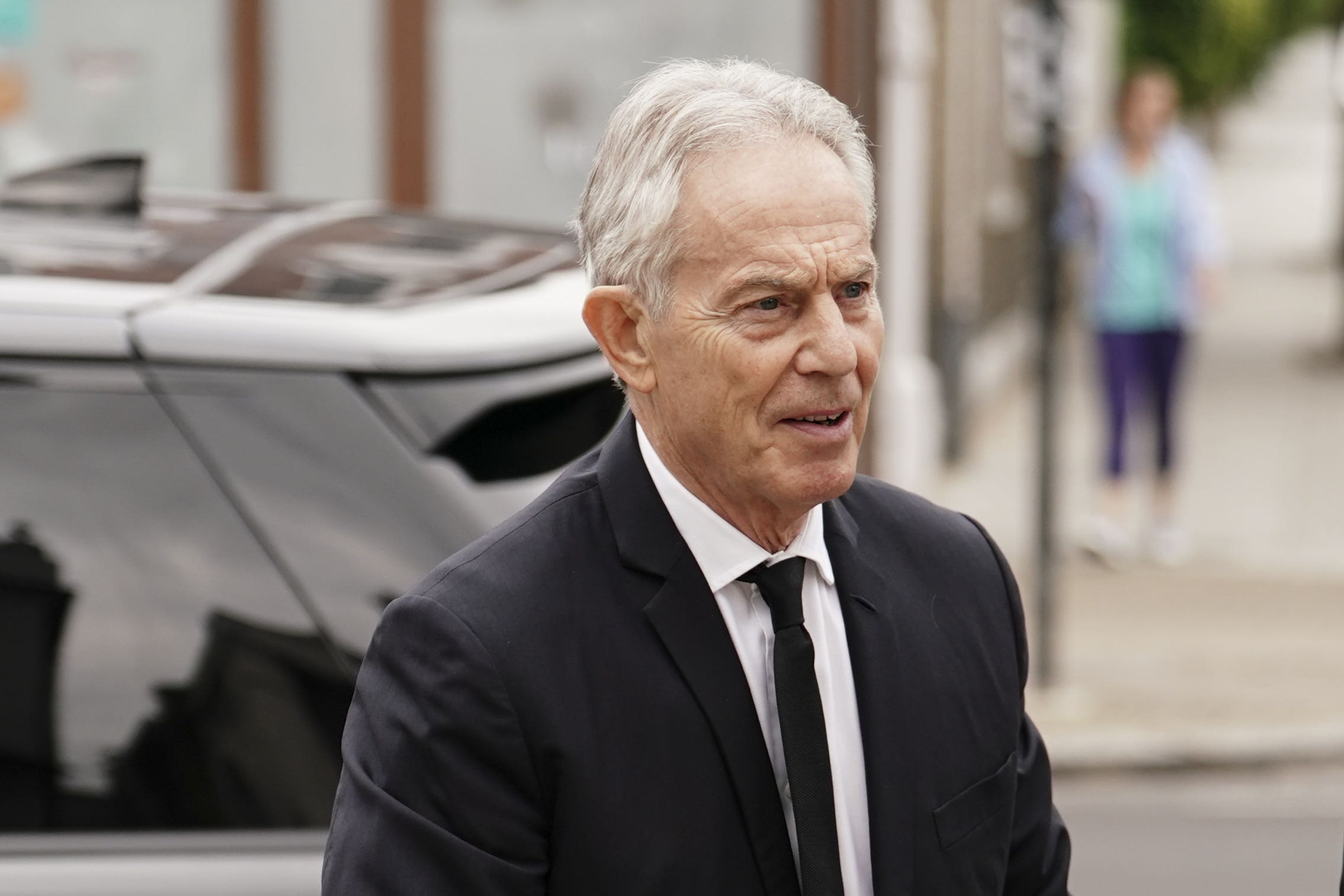 Reports suggest former prime minister Sir Tony Blair would not consider taking a peerage to support Sir Keir Starmer’s cabinet if Labour wins the next general election (Jordan Pettitt/PA)