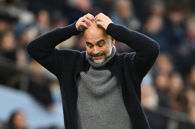 <p>Manchester City dropped points yet again against Crystal Palace on Saturday</p>