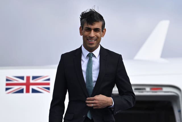 Prime Minister Rishi Sunak intervened to stop the scrapping of a contract providing helicopter transport (Ben Stansall/PA)