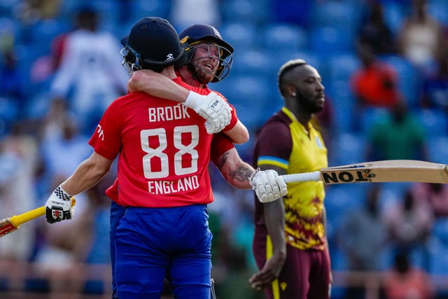 England halved the deficit in their T20 series against the West Indies (Ricardo Mazalan/AP)
