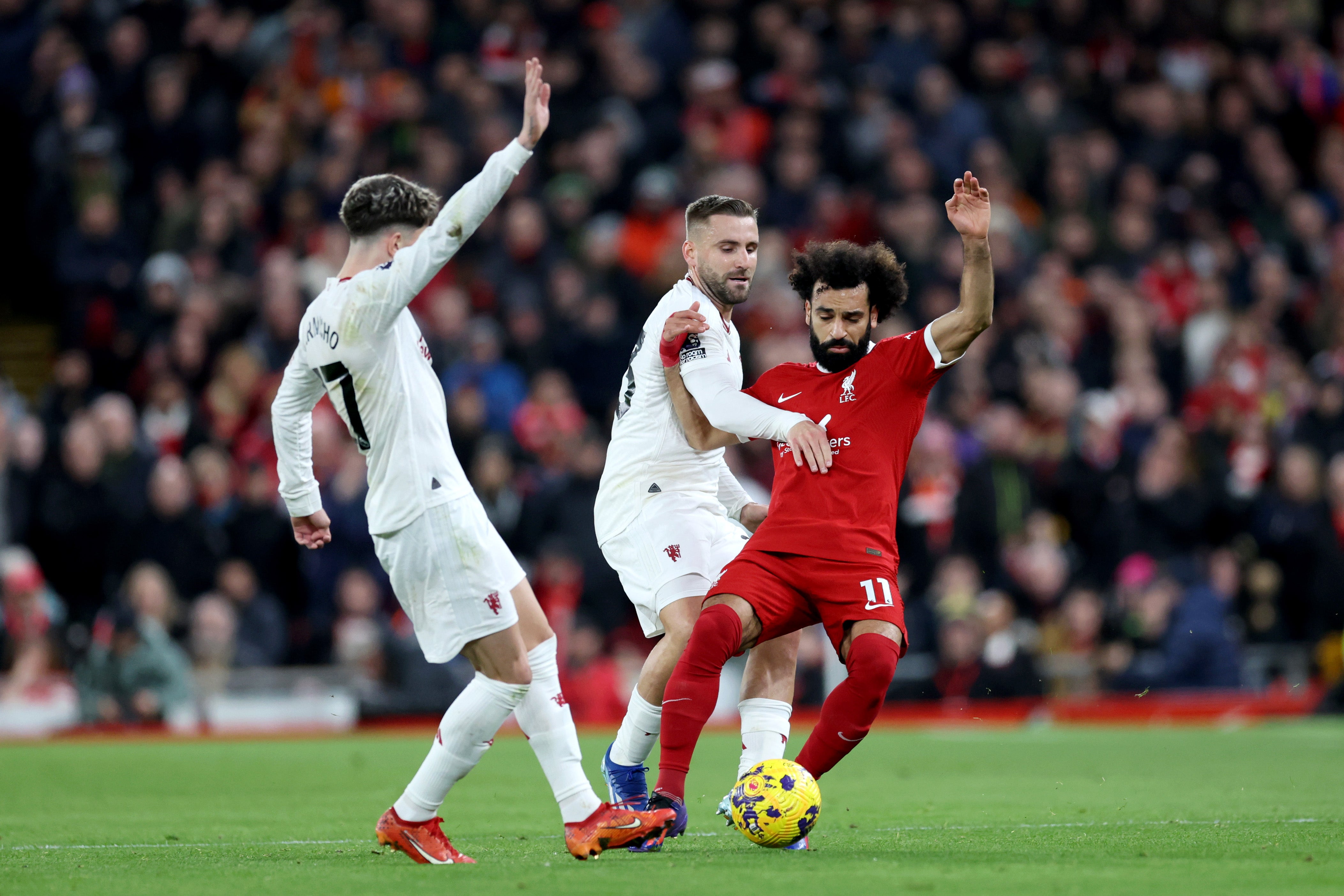 Even Liverpool’s star forward Mohamed Salah struggled