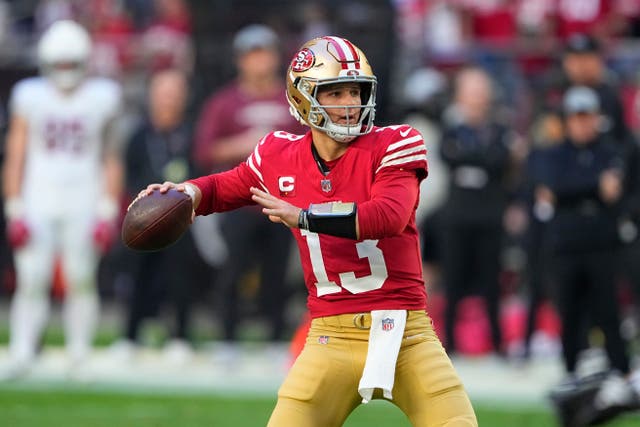 San Francisco 49ers quarterback Brock Purdy (Matt York/AP)