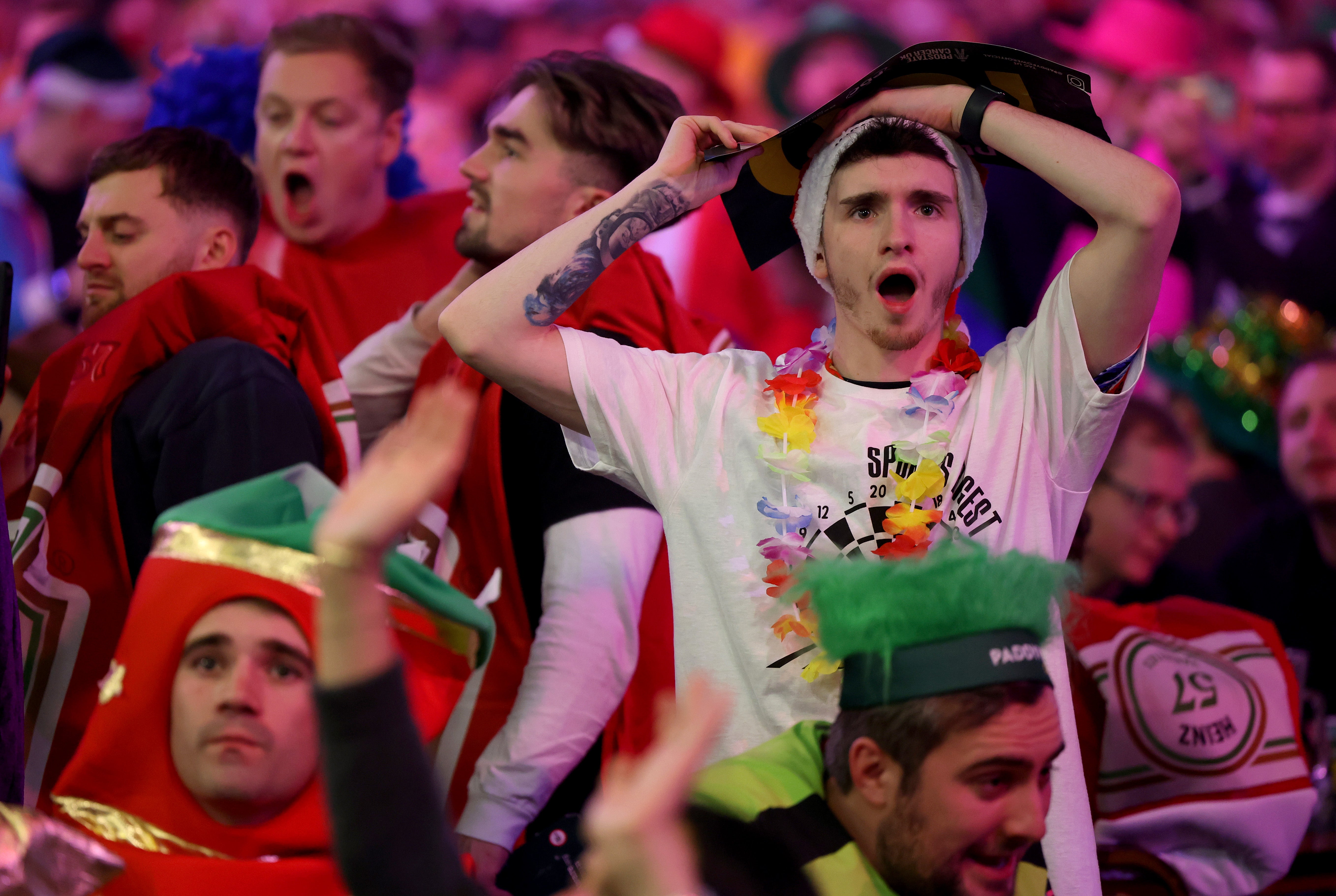 Fans at the opening night of the World Darts Championship