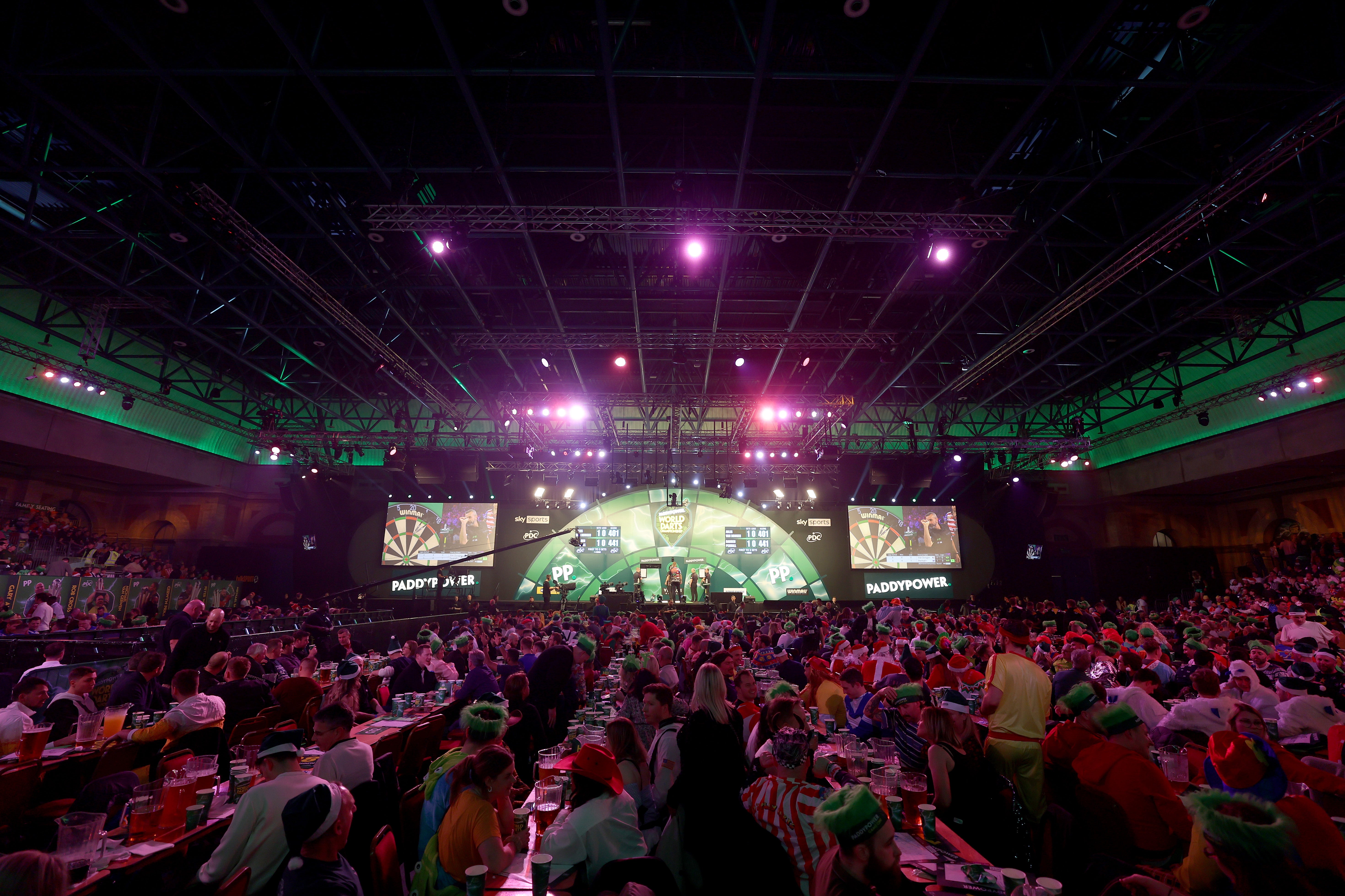 The opening night of the World Darts Championship at Ally Pally