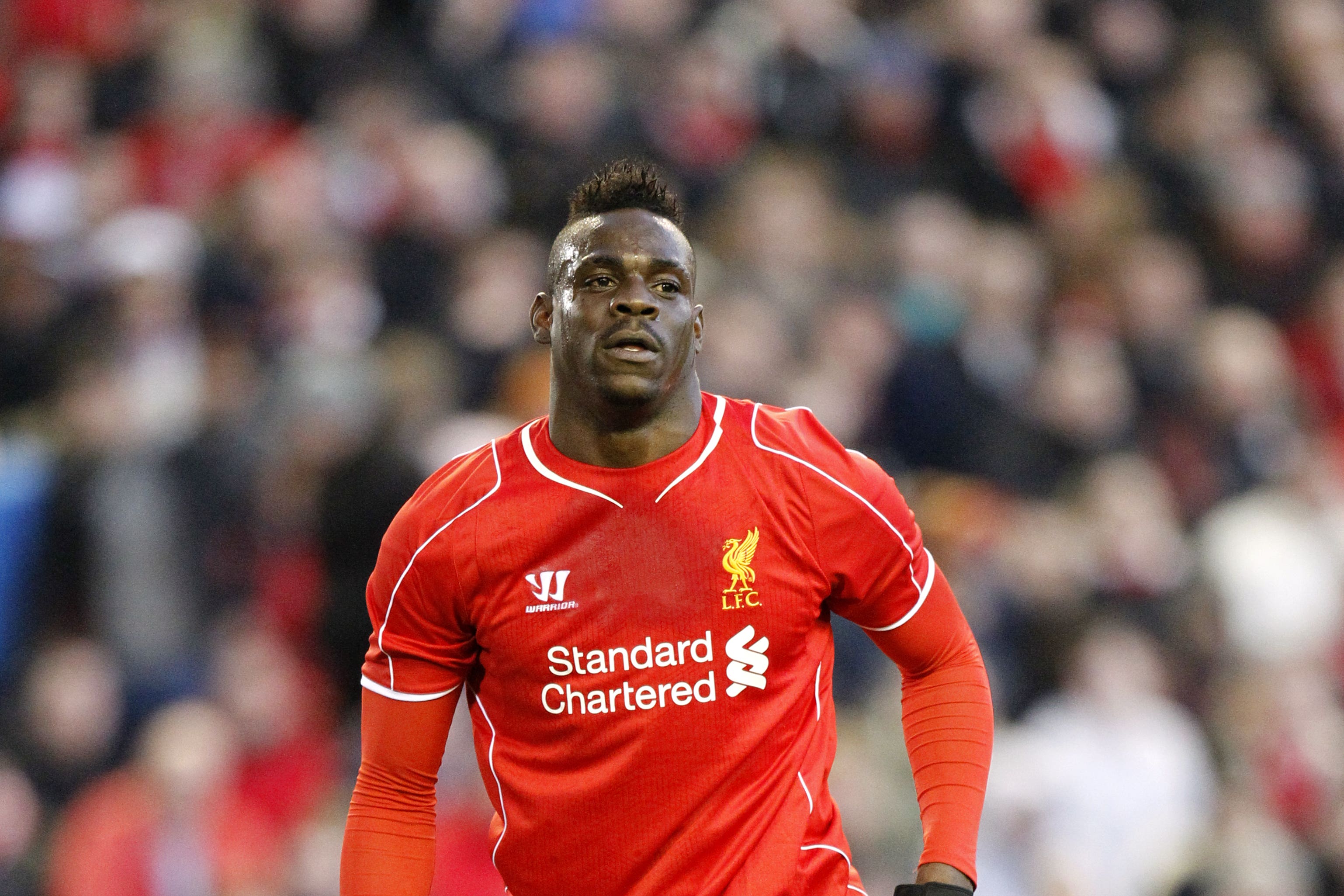 Liverpool’s Mario Balotelli was banned for one game and fined £25,000 over racist and anti-Semitic social media posts (Peter Byrne/PA)