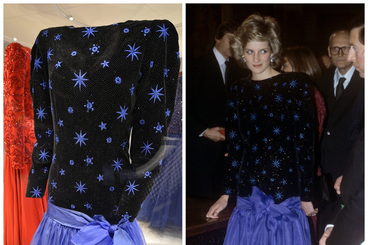 Princess Diana’s Jacques Azagury evening gown fetches more than $1 million to set auction record