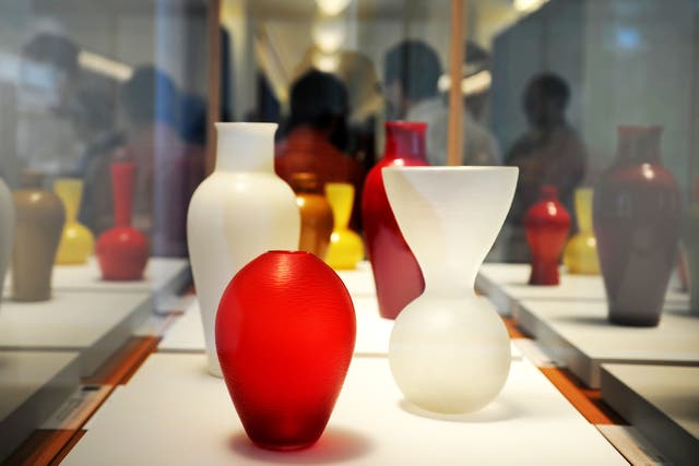 <p>Archivo: En el nuevo museo Stanze del Vetro (Salas de cristal), se puede apreciar una de las piezas de Carlo Scarpa. </p>
