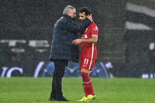 <p>Jose Mourinho managed Mo Salah at Chelsea and later came up against him when the Egyptian moved to Liverpool </p>