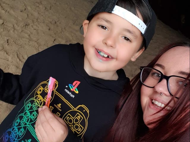 <p>Emma Whitfield with her son Jack, who was killed by an XL bully at a friend’s home. She now wants a change of law to tackle a rise in dog attacks</p>