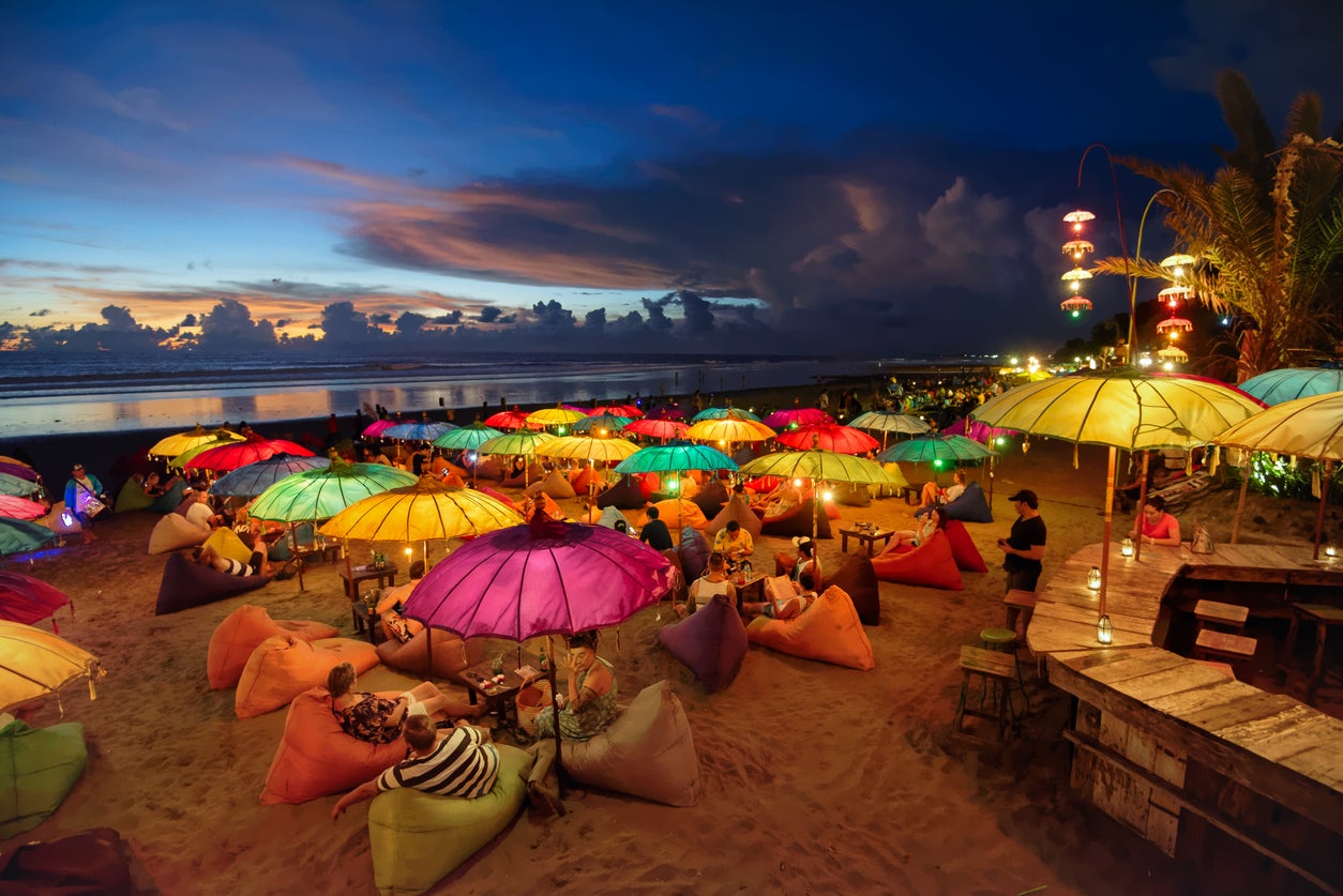 The stylish sands of Seminyak are primed for sunset viewing