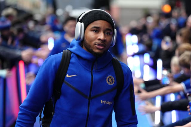 Christopher Nkunku is set to make his Chelsea debut against Newcastle in the EFL Cup quarter-final (John Walton/PA)