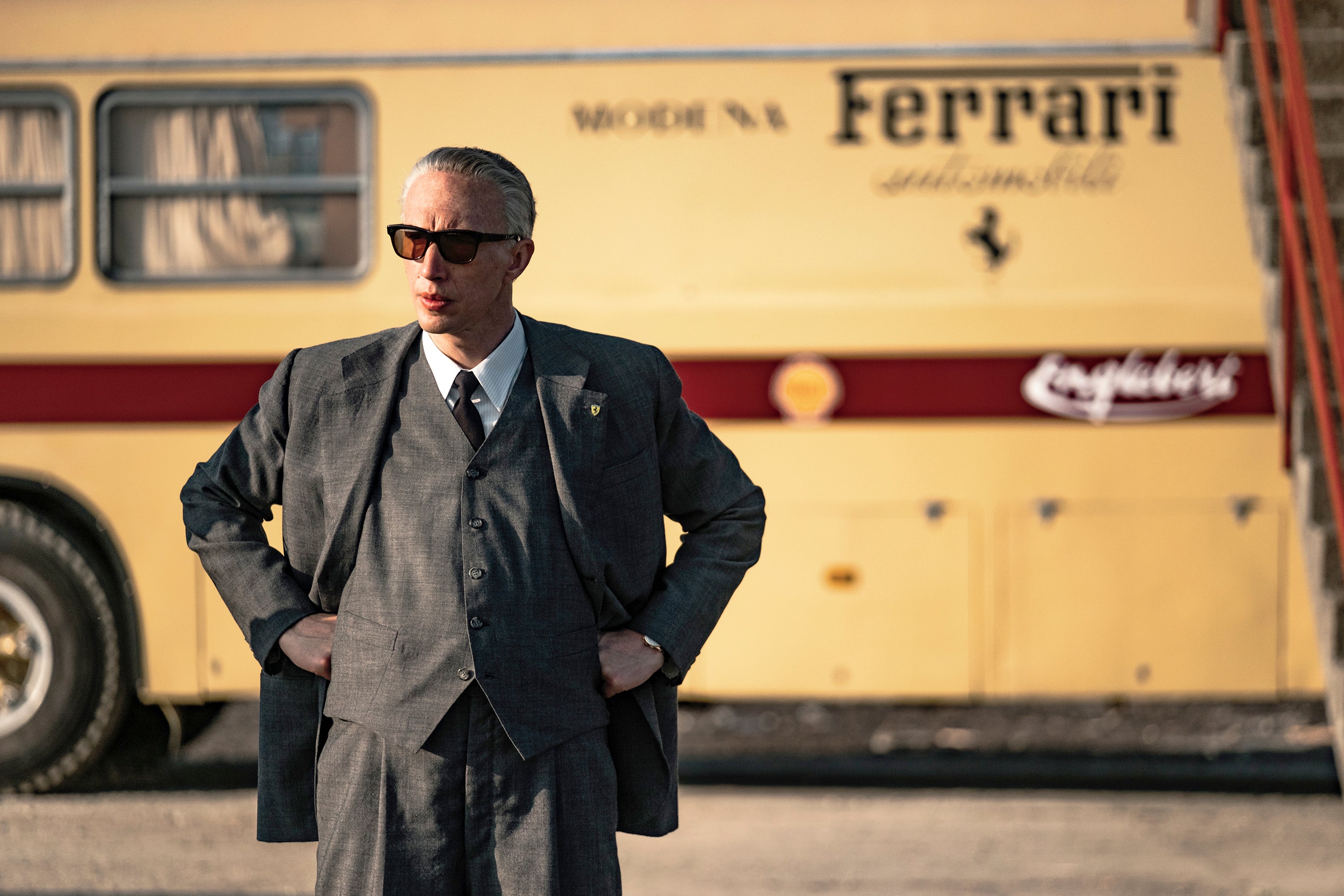Driver plays Italian race car driver Enzo Ferrari in the new Michael Mann biopic