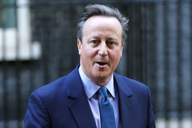 Foreign Secretary Lord Cameron will travel to France and Italy for talks with their leaders on Tuesday (James Manning/PA)