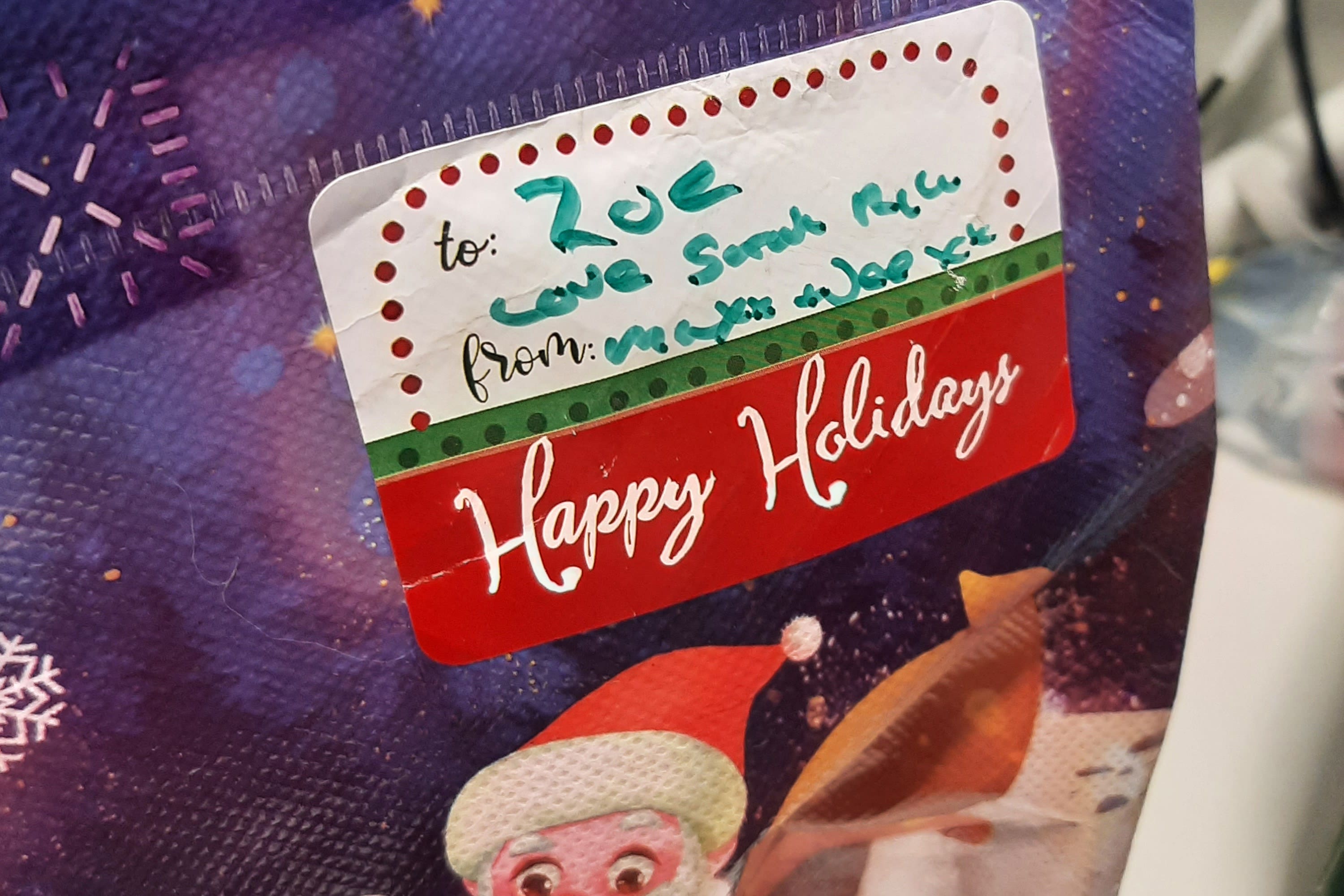 The names of those gifting the presents were labelled on the bags (Avon and Somerset Police)