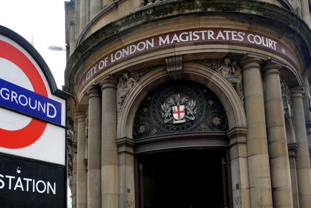 Pc Ben Bunsell is on trial at City of London Magistrates’ Court (Nick Ansell/PA)