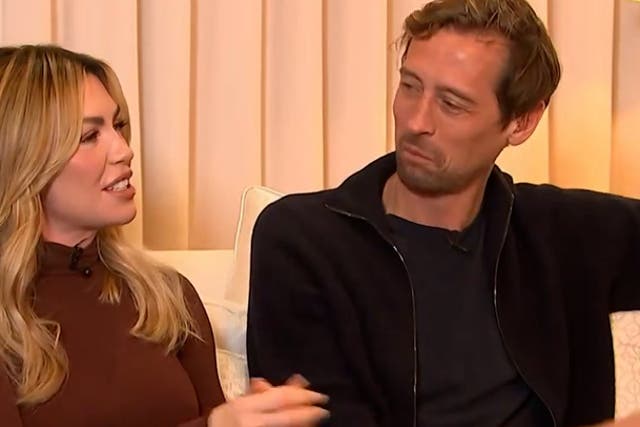<p>Peter Crouch and Abbey Clancy reveal funny way they first met.</p>