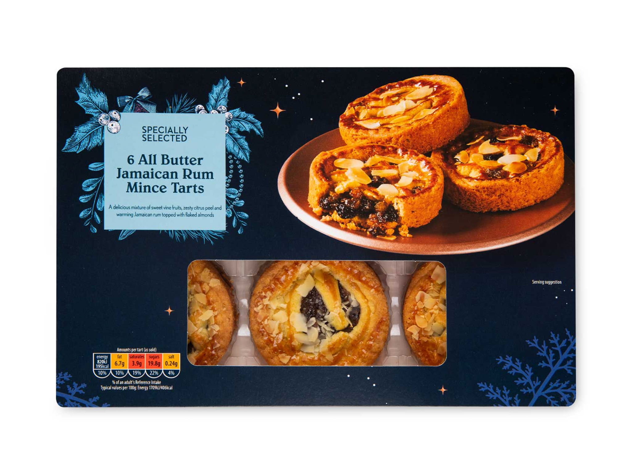 Aldi 6 specially selected all butter Jamaican rum mince tarts