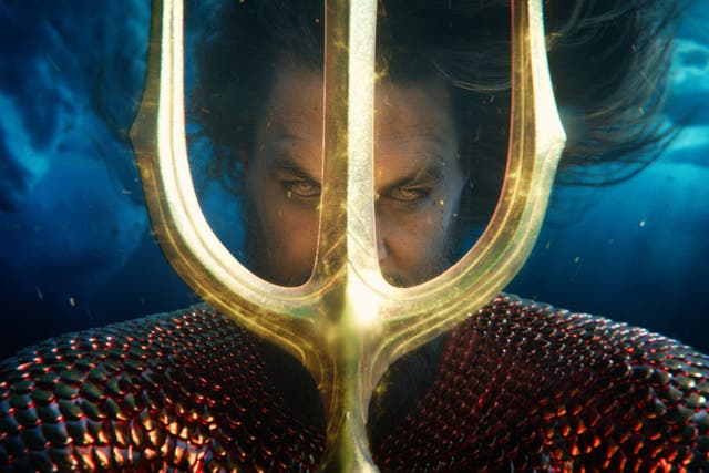 <p>What a sinker: the titular hero of the disappointing ‘Aquaman and the Lost Kingdom’ </p>