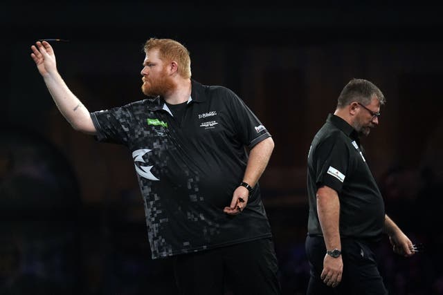 Matt Campbell. left, stunned 13th seed James Wade at the World Championship (Adam Davy/PA)
