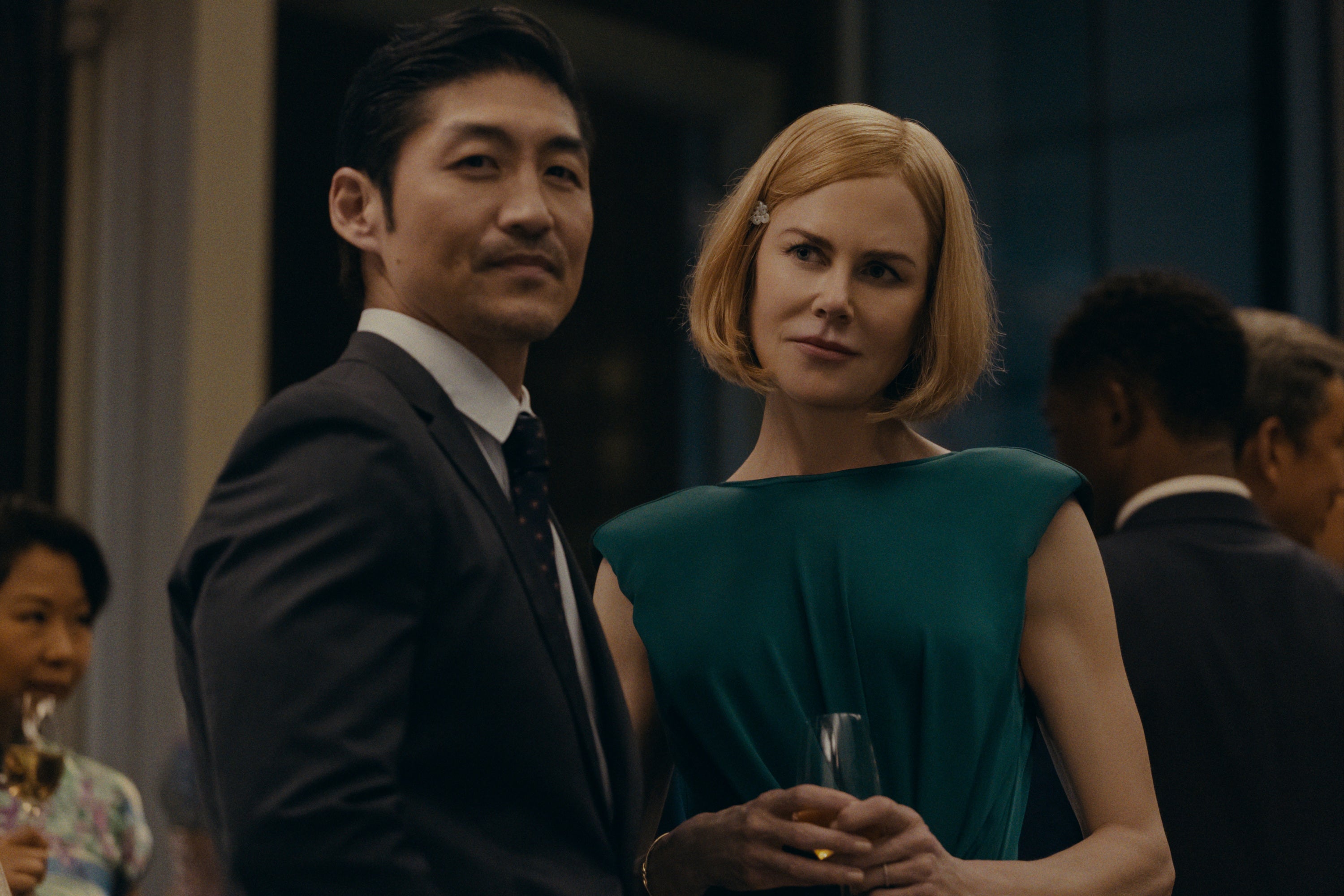 Brian Tee and Nicole Kidman as married couple Clarke and Margaret in ‘Expats’