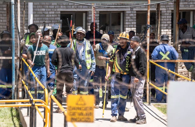 South Africa Mine Protest