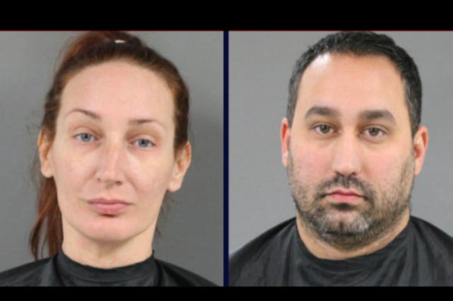 <p>Amy Vilardi, left, and Rosmore ‘Ross’ Vilardi, right, have been charged in the 2015 quadruple murder of Ms Vilardi’s parents and two grandmothers</p>