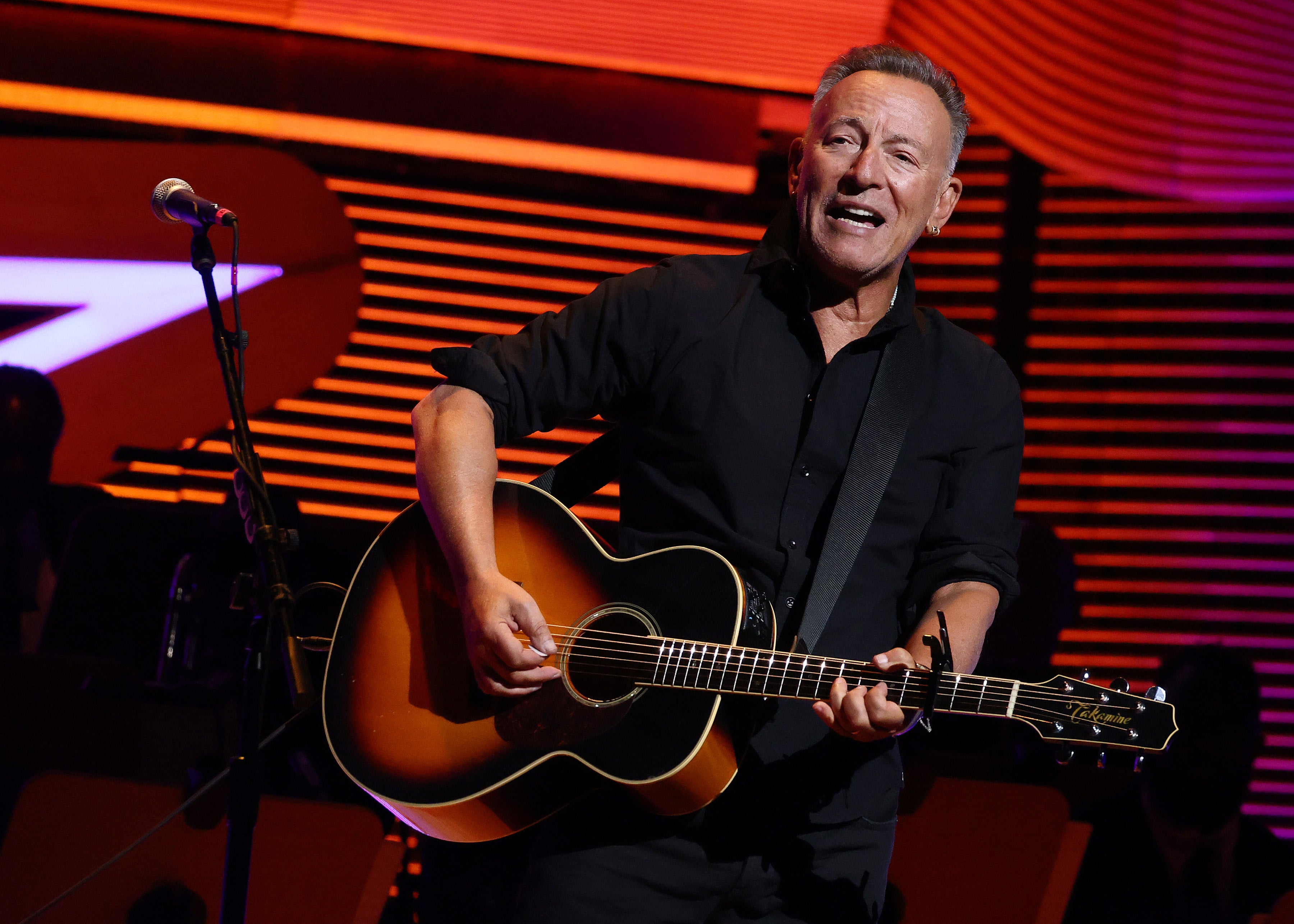 Springsteen on stage in November 2023