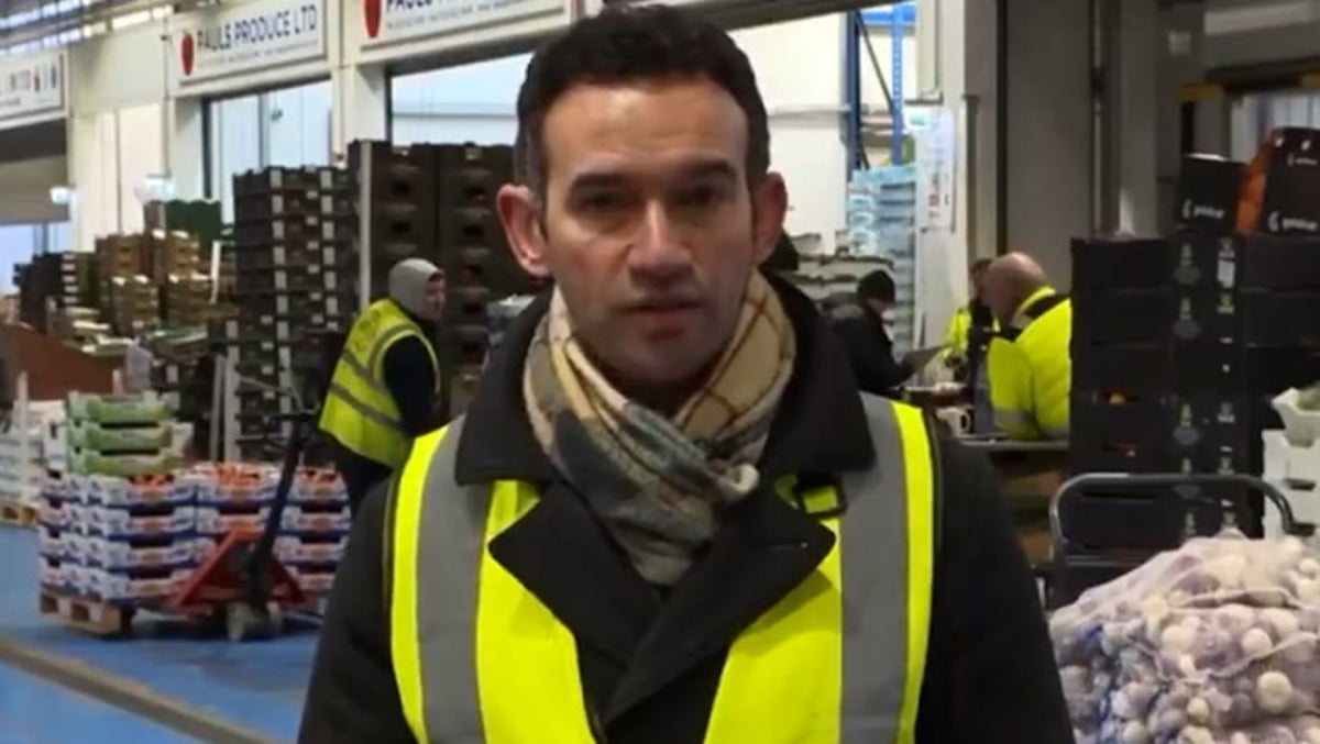BBC presenter’s live report interrupted by man mistaking him for factory worker