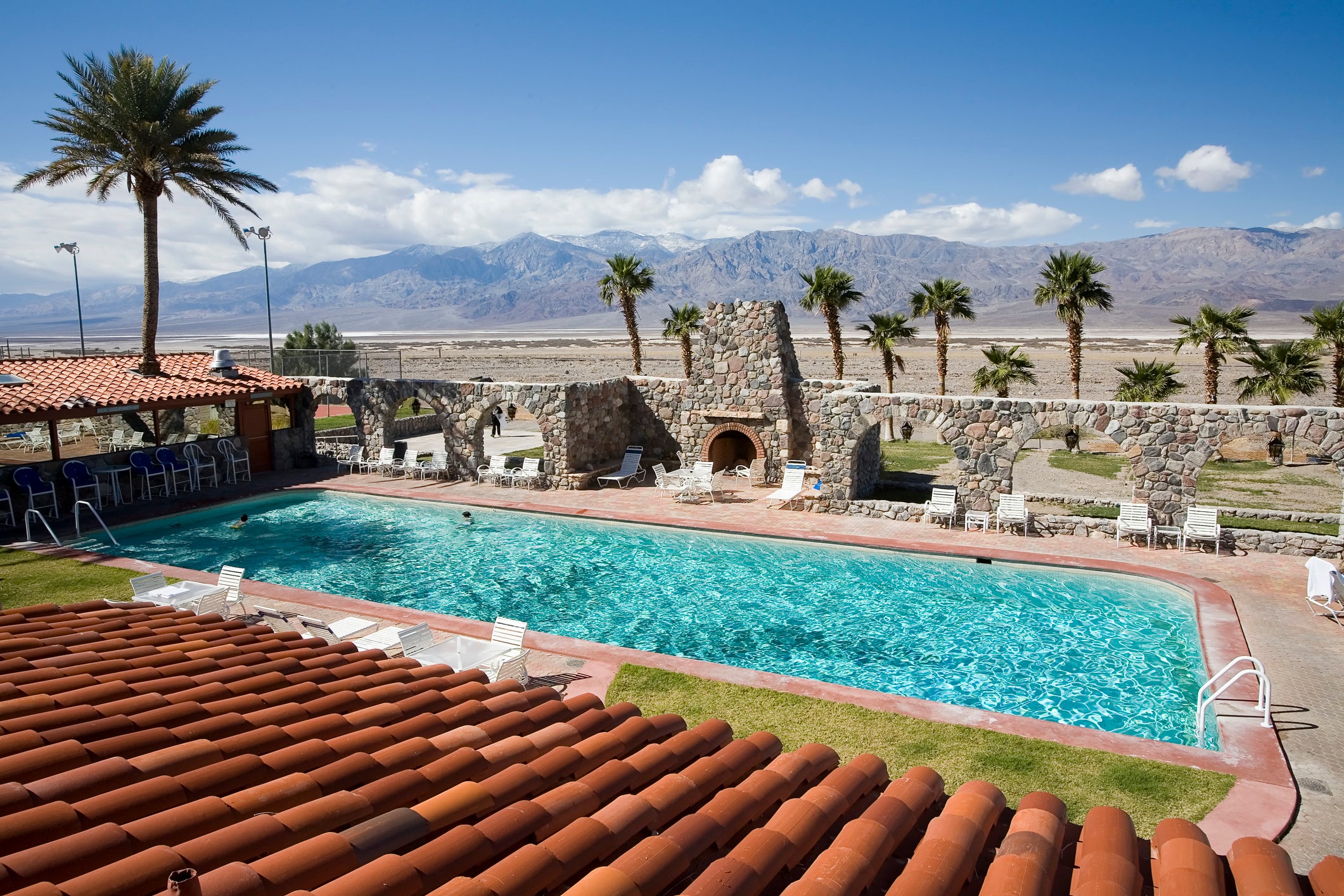 Furnace Creek in the California desert recorded a sweltering 56.7C air temperature