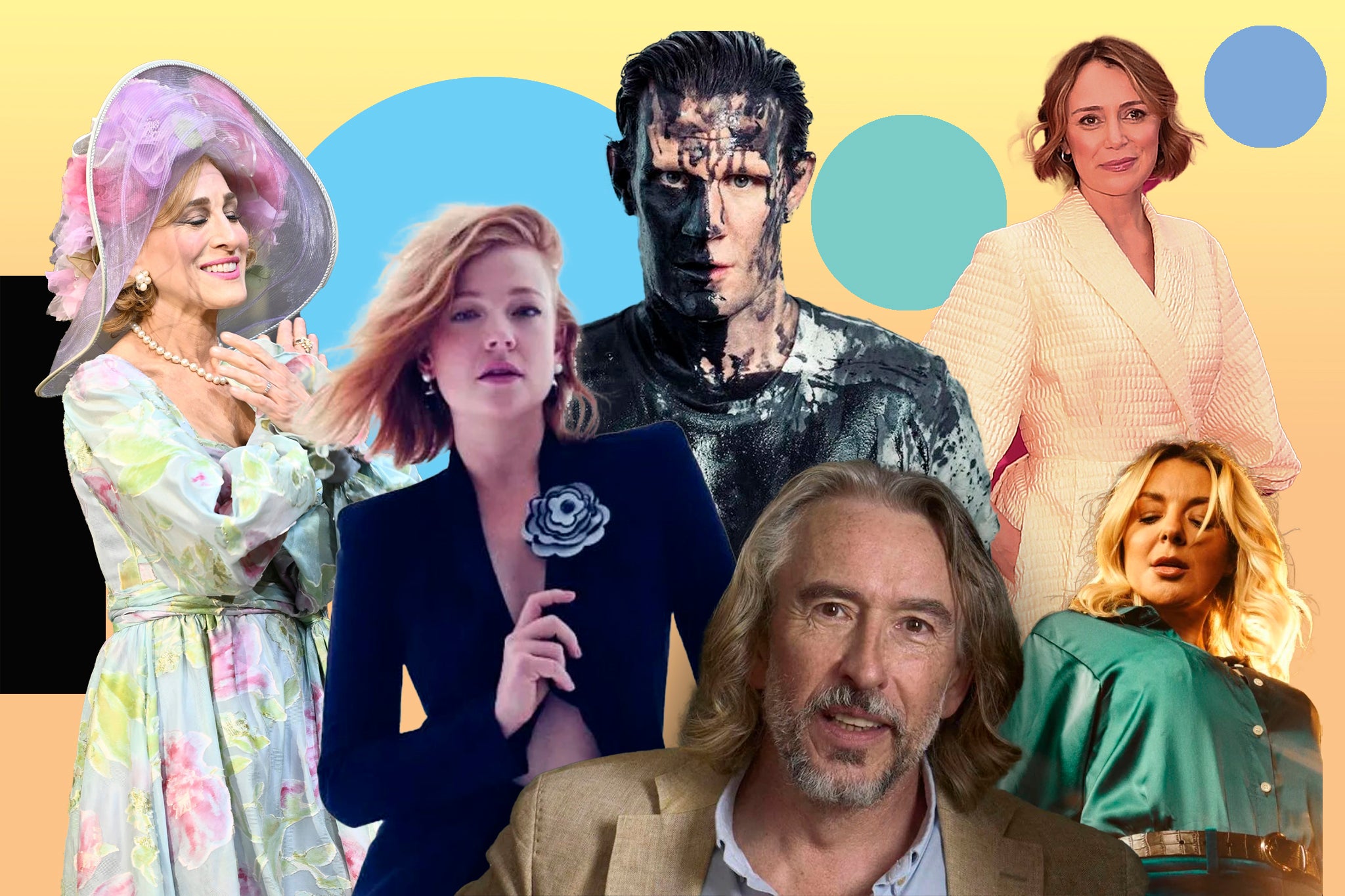 Centre stage: (clockwise from left) Sarah Jessica Parker, Sarah Snook, Matt Smith, Keeley Hawes, Sheridan Smith, Steve Coogan