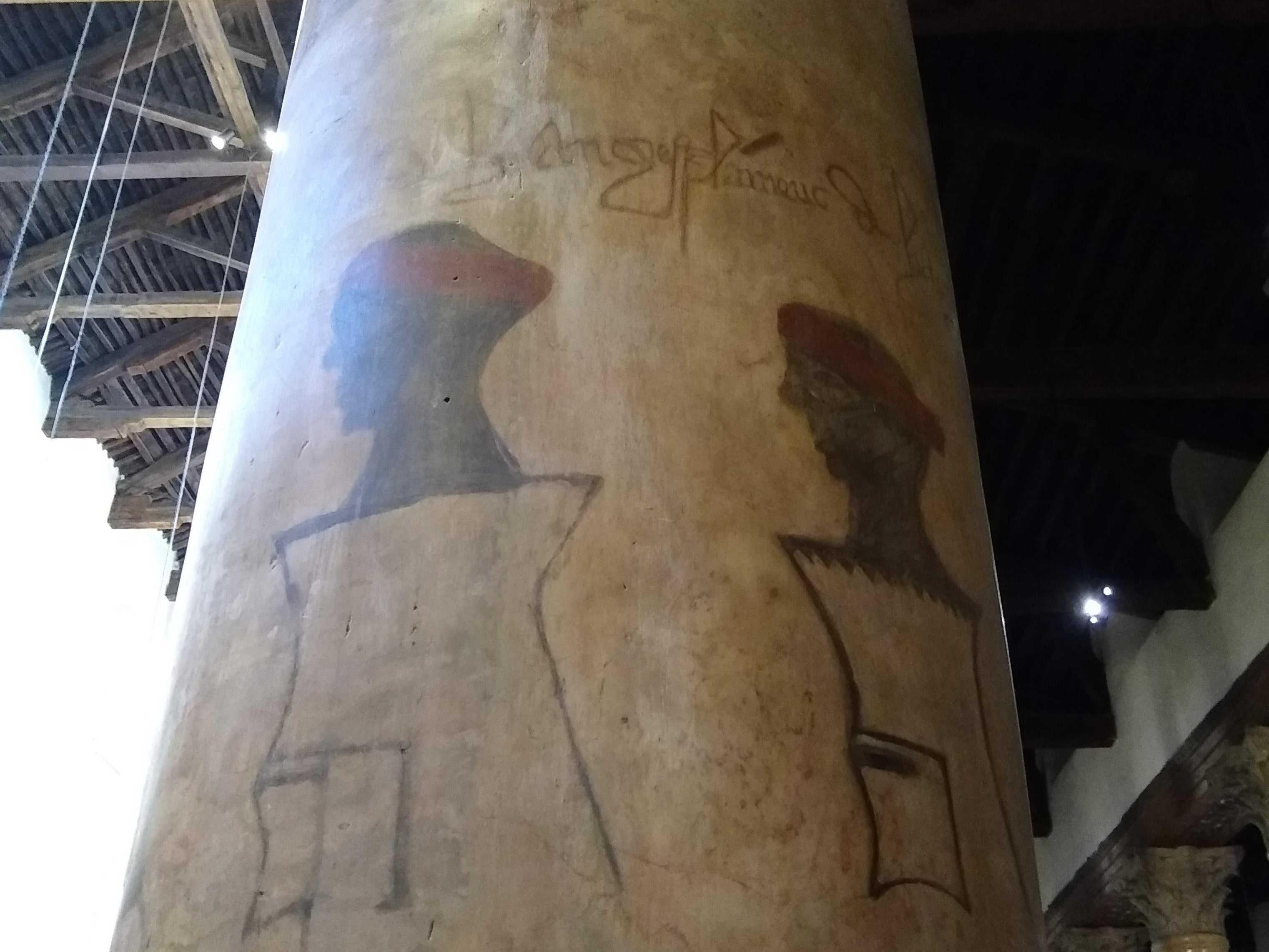 The Crusaders painted portraits of Norse saints on the columns of Bethlehem’s basilica