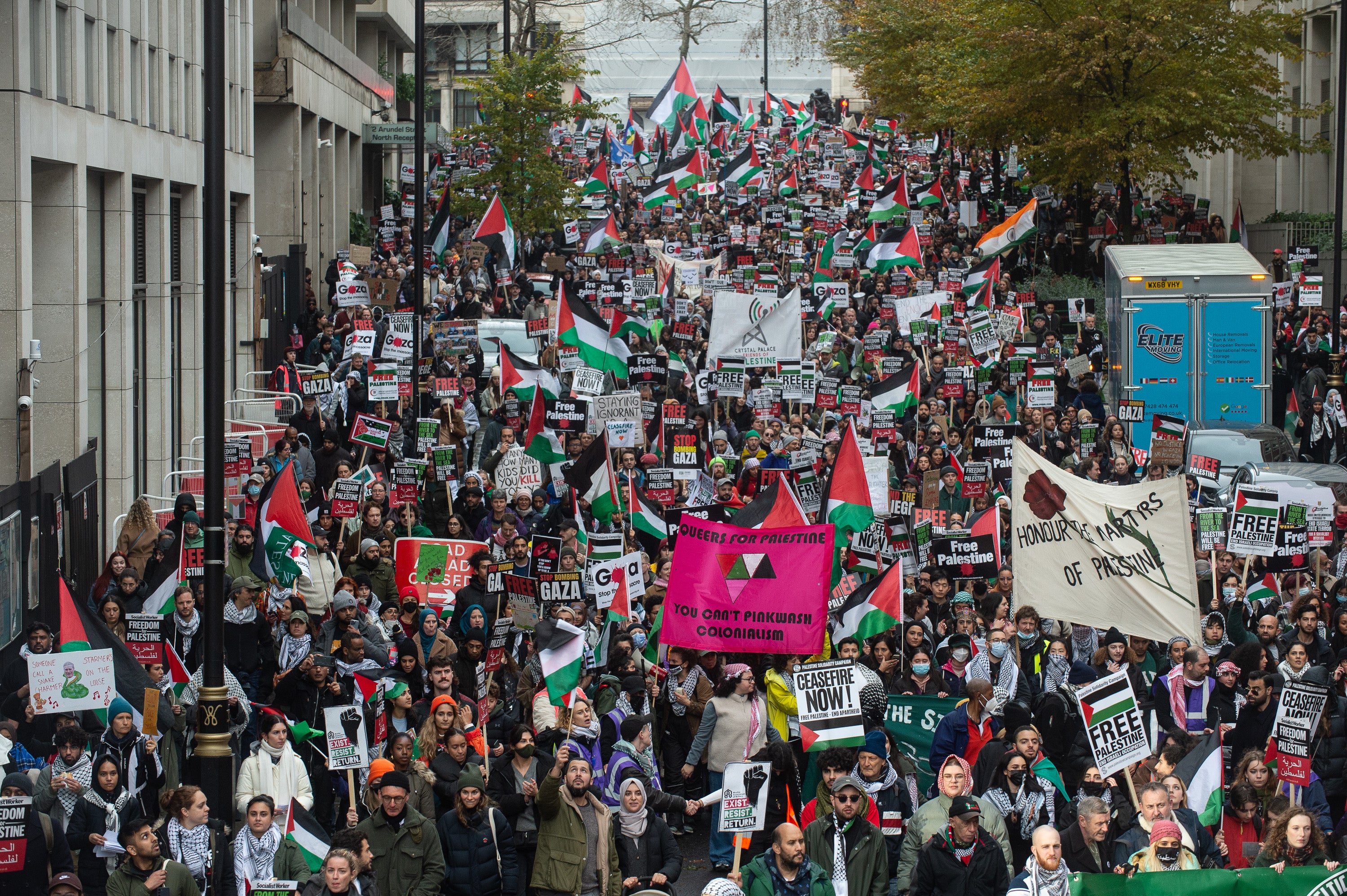 Pro-Palestine protest, London, December 2023
