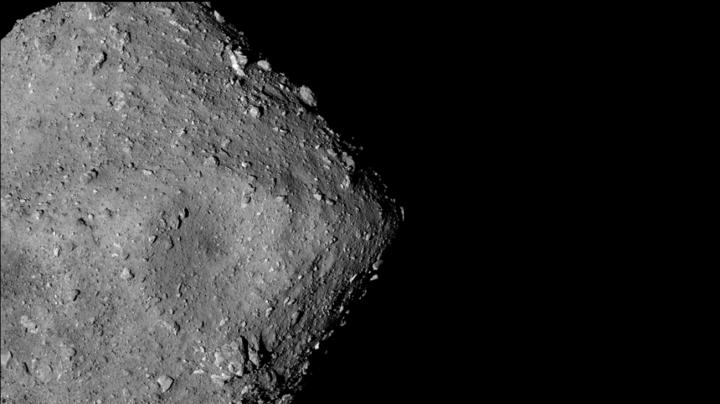Japan’s Hayabusa2 spacecraft snapped pictures of the asteroid Ryugu while flying alongside it two years ago. The spacecraft later returned rock samples from the asteroid to Earth.