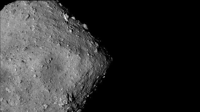 <p>Japan’s Hayabusa2 spacecraft snapped pictures of the asteroid Ryugu while flying alongside it two years ago. The spacecraft later returned rock samples from the asteroid to Earth.</p>