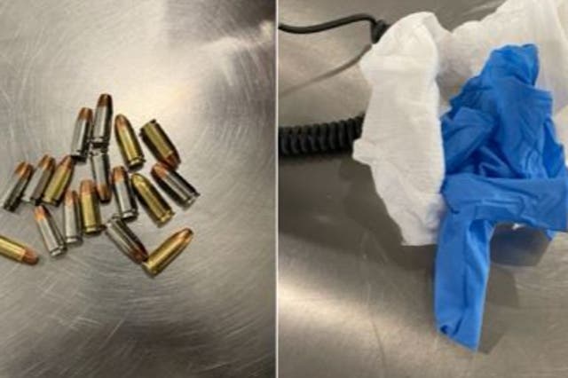 <p>Seventeen bullets were removed from this diaper by TSA officers at LaGuardia Airport</p>