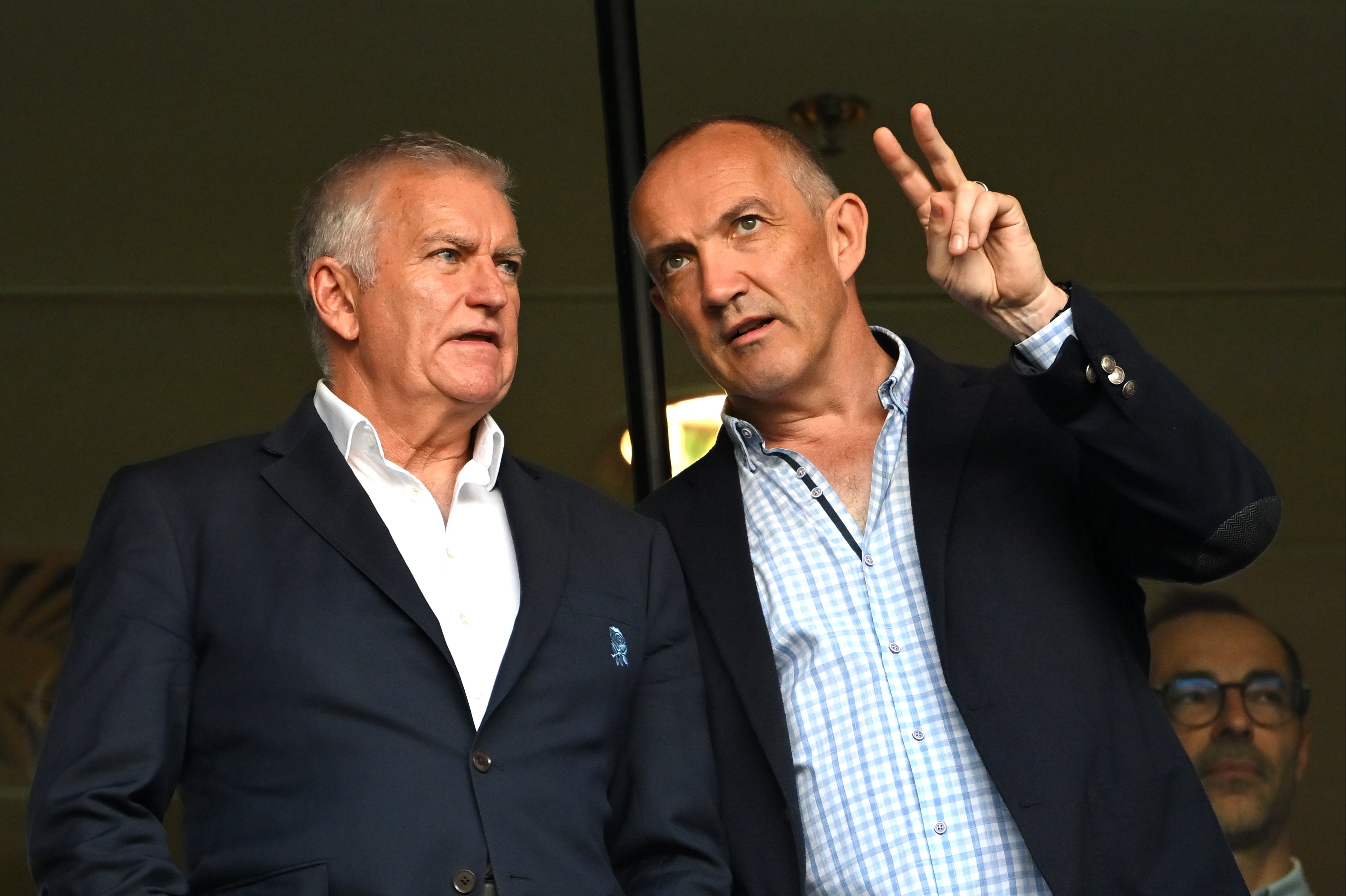 Bill Sweeney (left) and Conor O’Shea have urged Championship clubs to support their plans