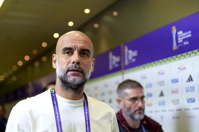 Manchester City manager Pep Guardiola is hoping to guide Manchester City to world glory in Saudi Arabia (PA Images/PA Wire)