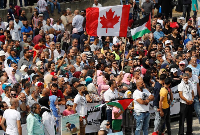 ISRAEL-PALESTINOS-CANADÁ