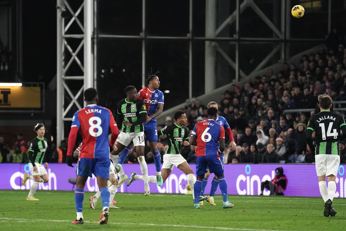 Late Danny Welbeck header earns Brighton a draw at Crystal Palace