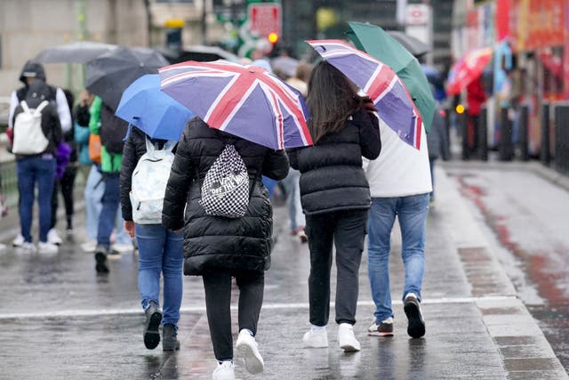The UK is at risk of falling into a recession after revised official figures show the economy declined between July and September (Jonathan Brady/PA)