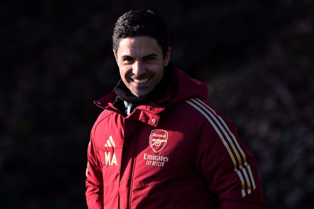 Arsenal manager Mikel Arteta is aiming for a rare win at Liverpool (Jonathan Brady/PA)